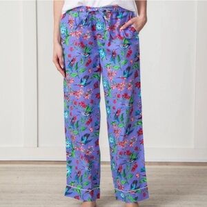Printfresh Hummingbird Haven Pajama Pants, Size Medium
